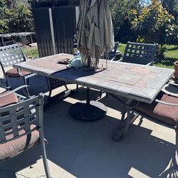 Patio table set