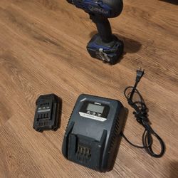 Kobalt Drill With Charging Station And Extra Battery 