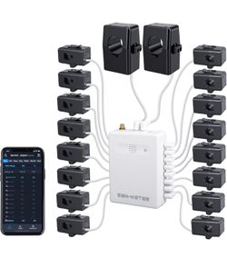 Smart Home Energy Monitor with 16 50A Circuit Level Sensors, Real-Time  Pwr Usag