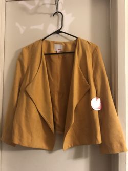 Suede blazer