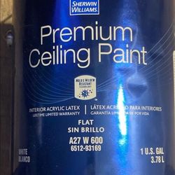 Brand New Gallon SW Premium Ceiling Paint Shell White