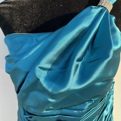 Evening Gown - Aqua Color