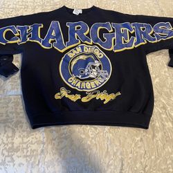 Vintage Rare! Champion San Diego Chargers Sweatshirt NFL Football Crewneck Size: Small 