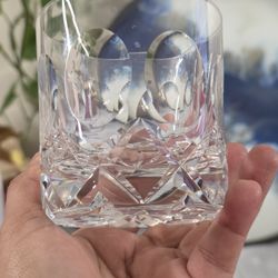 A set of 4  Tudor cut glass whisky tumblers in the Frobisher pattern
