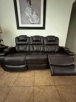 Leather Couches from Ashley furniture store