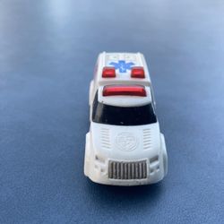 1994 White Ambulance Toy Car 