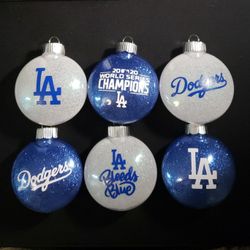 Dodgers custom ornaments
