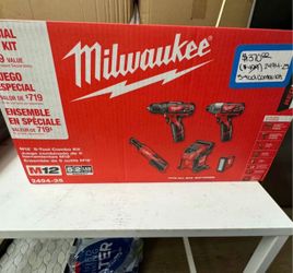 Milwaukee M12 12V Lithium-Ion Cordless Combo Kit