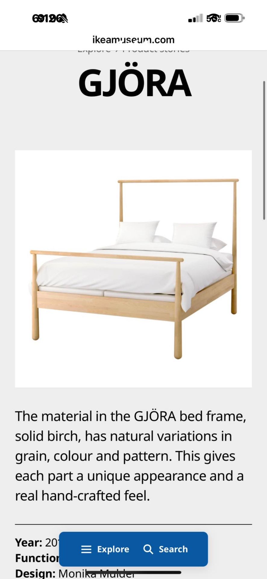 Retired gjora IKEA bedframe, queen