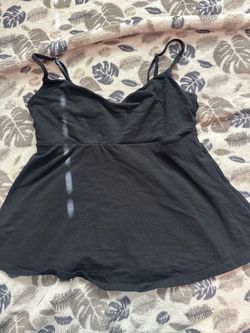 black babydoll top