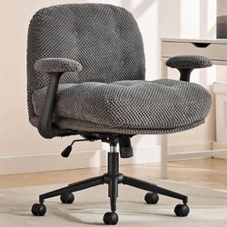 Criss Cross Chair with Flip-Up Armrests Wider & Thickened, Cross Legged Office Chairs on Wheels Adju