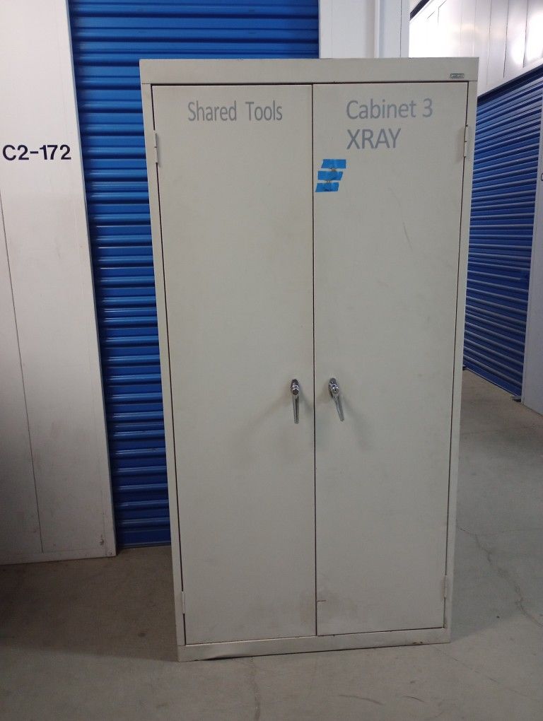 Solid Metal Storage Cabinet With 2 keys $ 220 Each