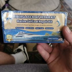 Fiberglass boat repair kit.