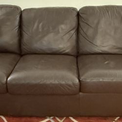 Genuine leather couch