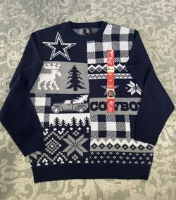 Dallas Cowboys Men's Christmas Sweater NFL Team Apparel, Size Medium. New, never worn.