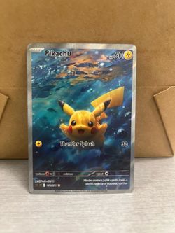 Non TCG Pokemon Pikachu Fan Art Card