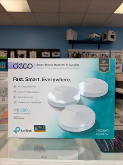 TP-LINK Deco M9 Plus AC2200 Tri-Band Mesh Wi-Fi and Smart Hub 3 Pack