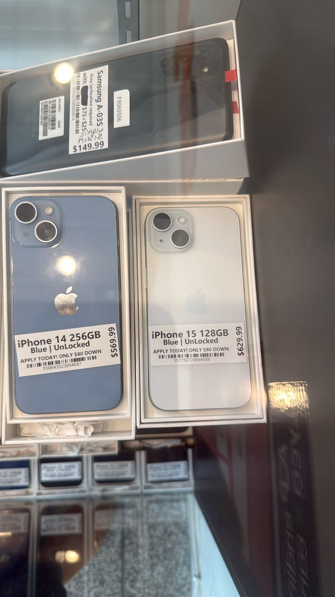 Apple iPhone 15 128 -256GB Blue Unlocked for All Carrier Pro With Tmobile 11 Gen 12 Mobile ATT Max 15 Verizon Straight 13 Metro 16 spectrum