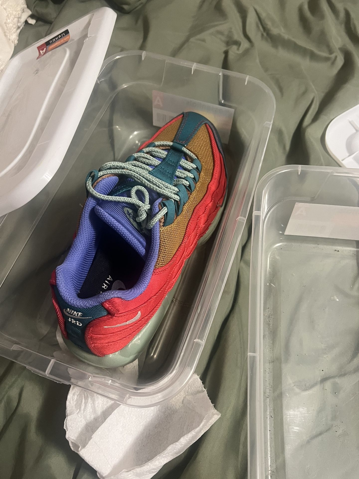 One pair of Jordans, two pair, Airmax, and one pair Adidas