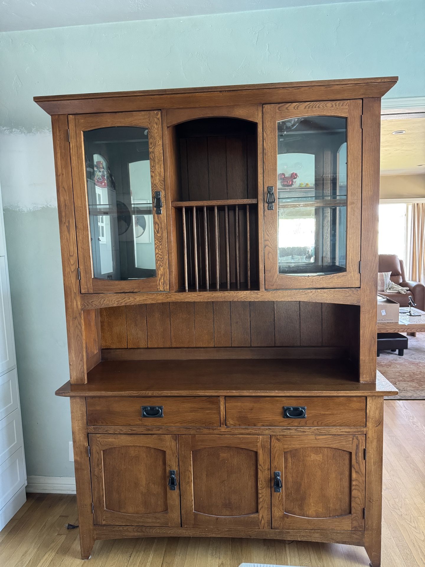 Mission Style Dutch China Cabinet