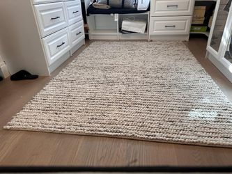 Handmade Woven Area Rug 5x7