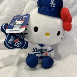NEW! LA DODGERS HELLO KITTT STUFFED ANIMAL 