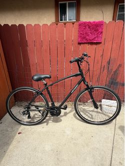 NEW 18" RETROSPEC BARRON 7 SPEED MATTE BLACK 7 SPEED COMFORT FITNESS HYBRID BIKE
