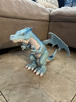 sky blue dragon with batteries…. dragon azul cielo con baterias