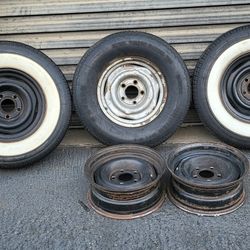 White Wall Tires & 15 Inch Rims 