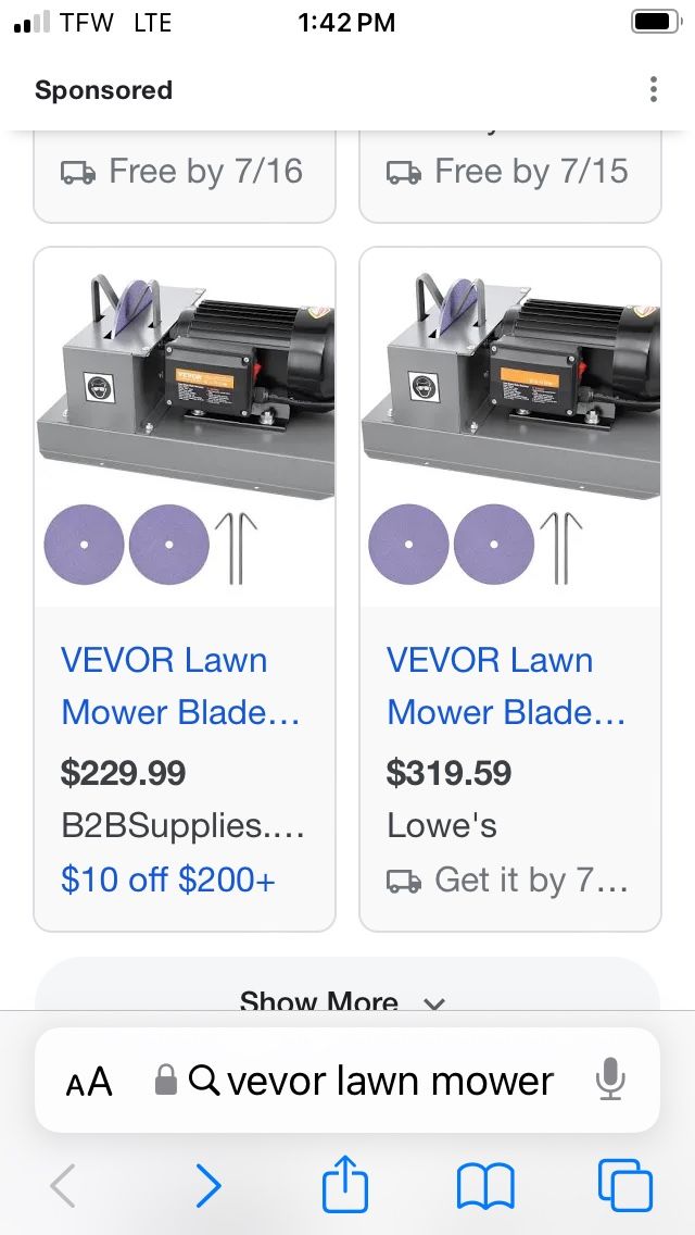 Sharpener Mower Blade