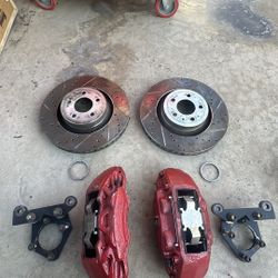 Mustang 14 inch Big Brake Kit came off a 2018 mustang but has adapters to fit onto 1964-66 mustangs
