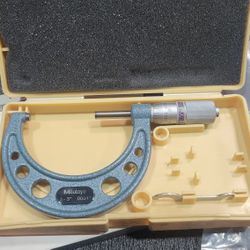 Mitutoyo Micrometer 2-3 Carbide Ends