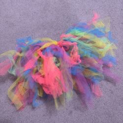 Rainbow Tutu Skirt Costume Clown 