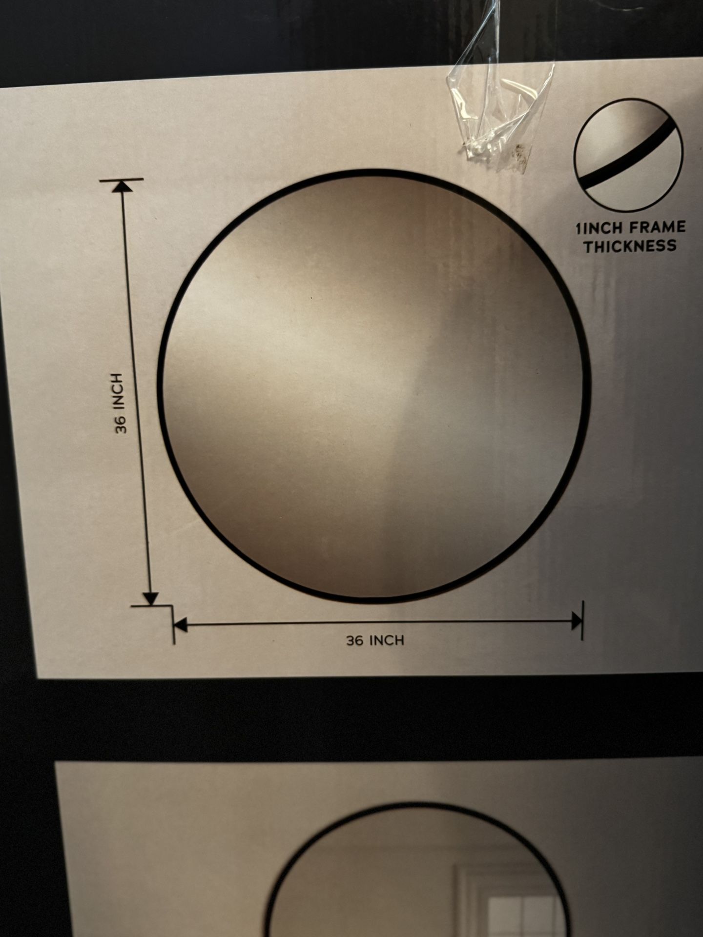 36inch Black Round Wall Mirrors