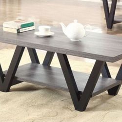Weathered Gray Coffee Table 