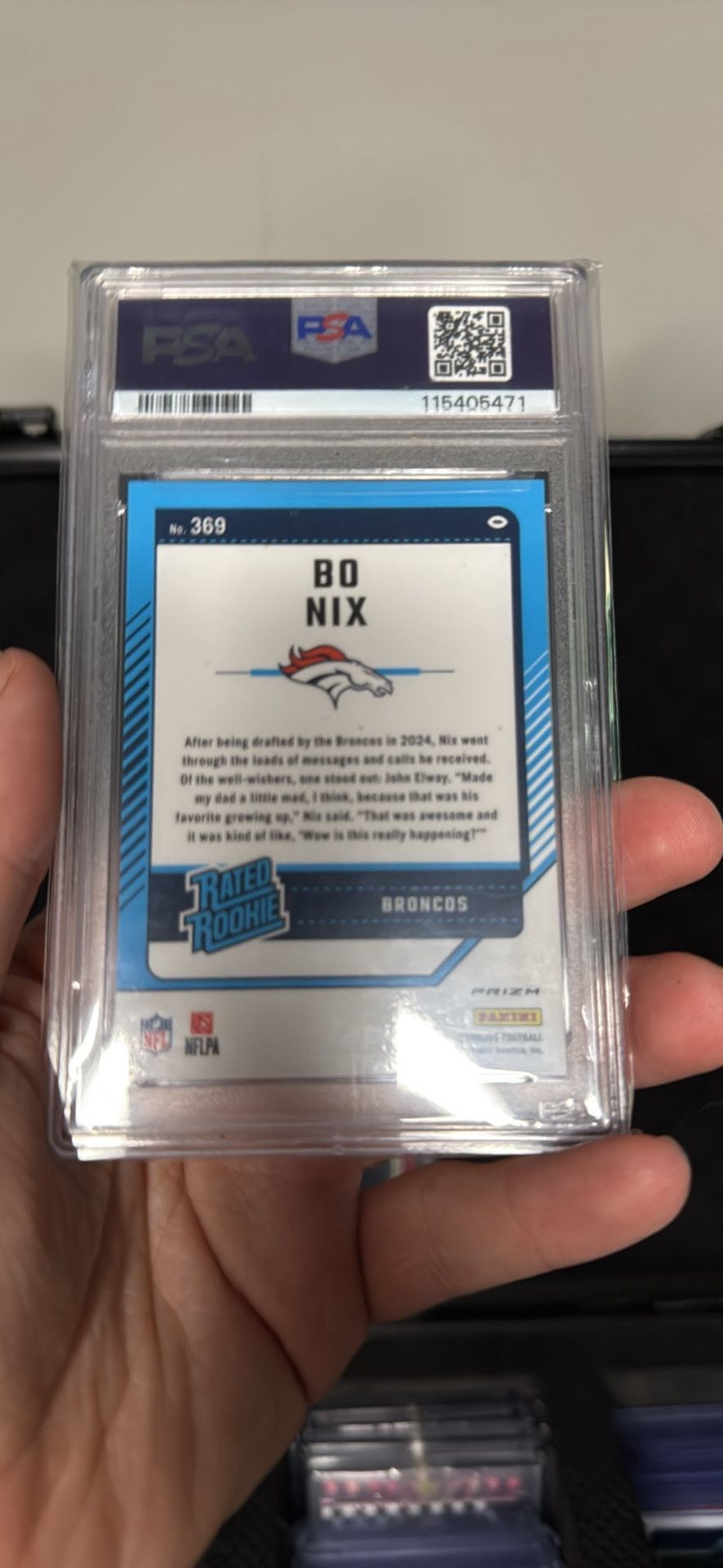 Bo nix Blue Scope Psa 10