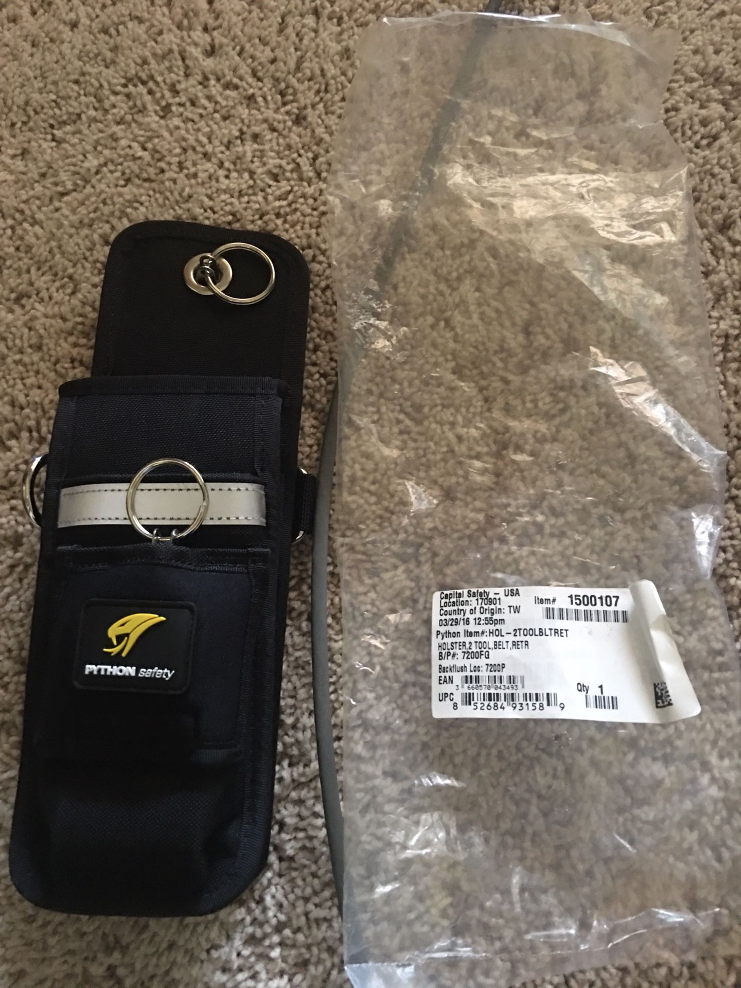 python safety tool pouch