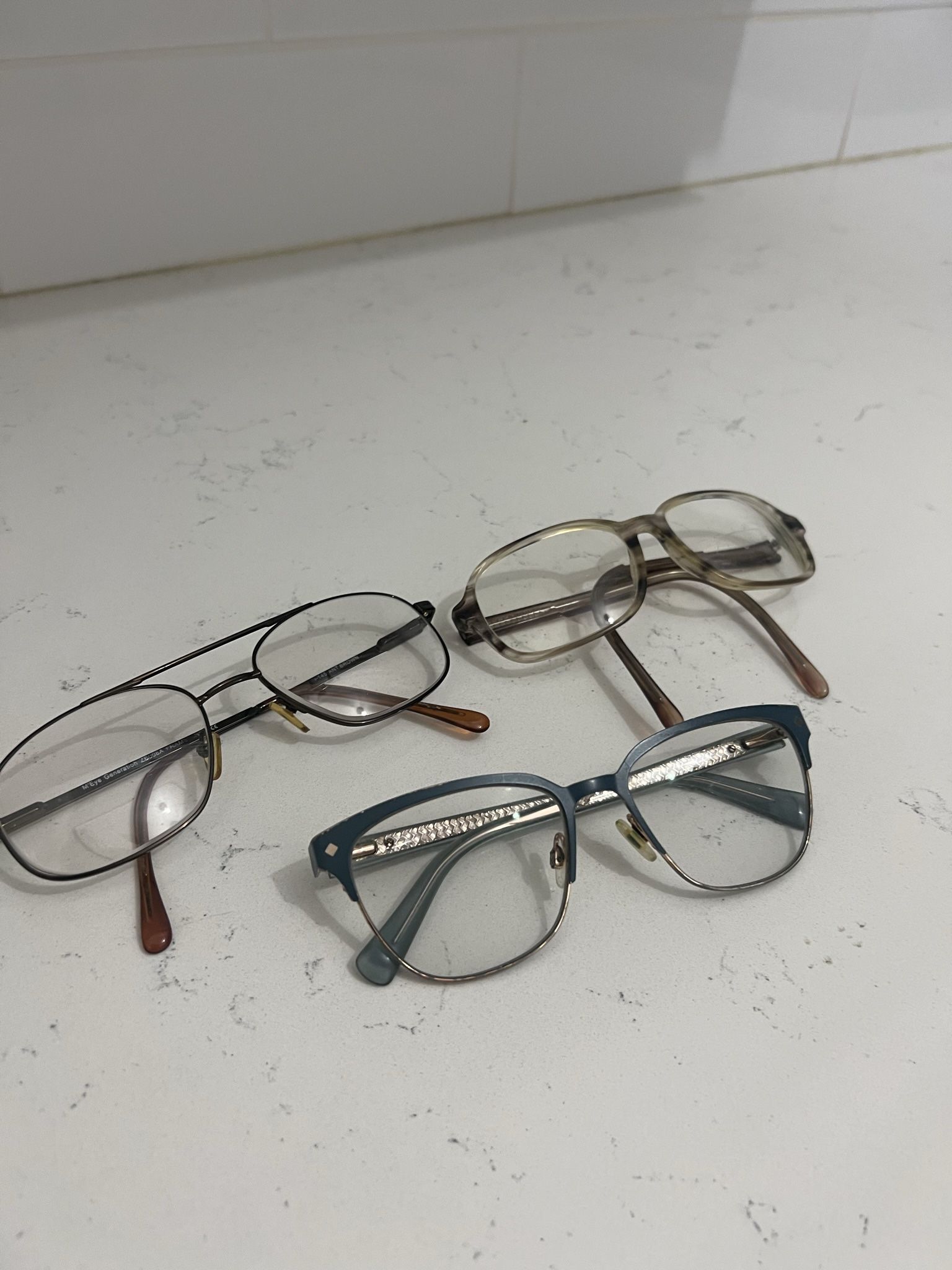 Vintage Women’s Eyeglasses Lot of 3 Glasses Frames Bundle