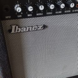 Guitar Amplifier By Ibanez / GTA15-R & 15 Watt Excellent Condition With Cables 