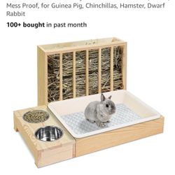 Rabbit Hay Feeder And Litter Box $30 For Both
