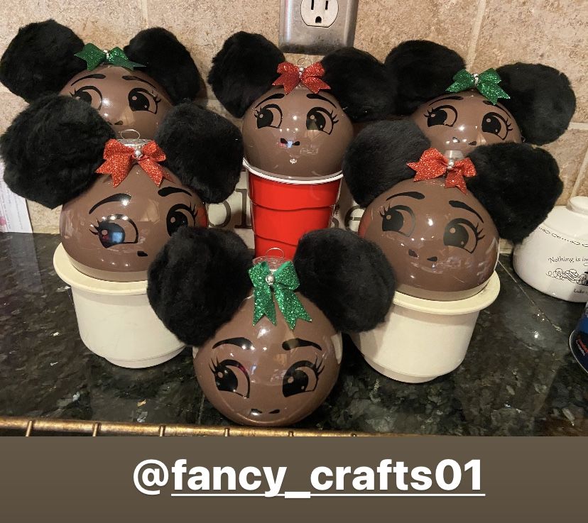 Afro girl Ornaments