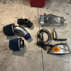 AE92 88-92 Toyota Corolla parts, air intake headlight etc