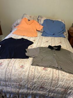 Large- 4 shirts for $4.00.  Chino, ca