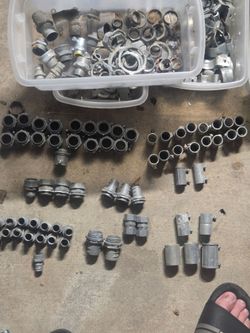 Large Lot of Metal Conduit Fittings