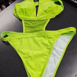 Gorgeous Neon Green Bikini/ New/ Large/ $15 Firm