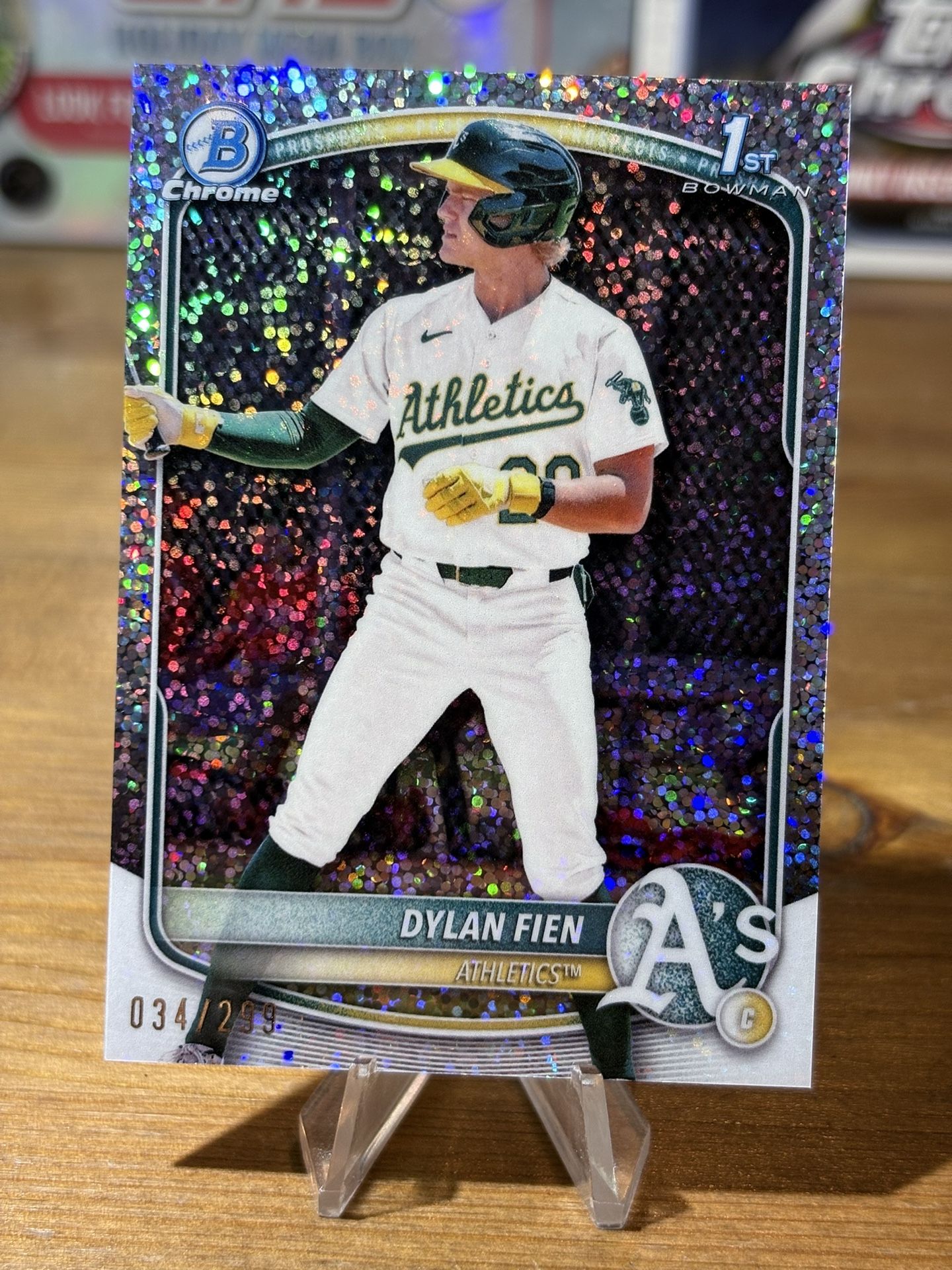 BCP-47 Dylan Fien 2025 Bowman - Chrome Prospects Speckle Refractor #/299