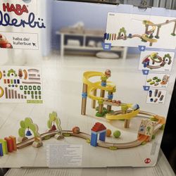HABA Kullerbu Sim-Sala-Kling - 38 Piece Wooden & Plastic Marble Run