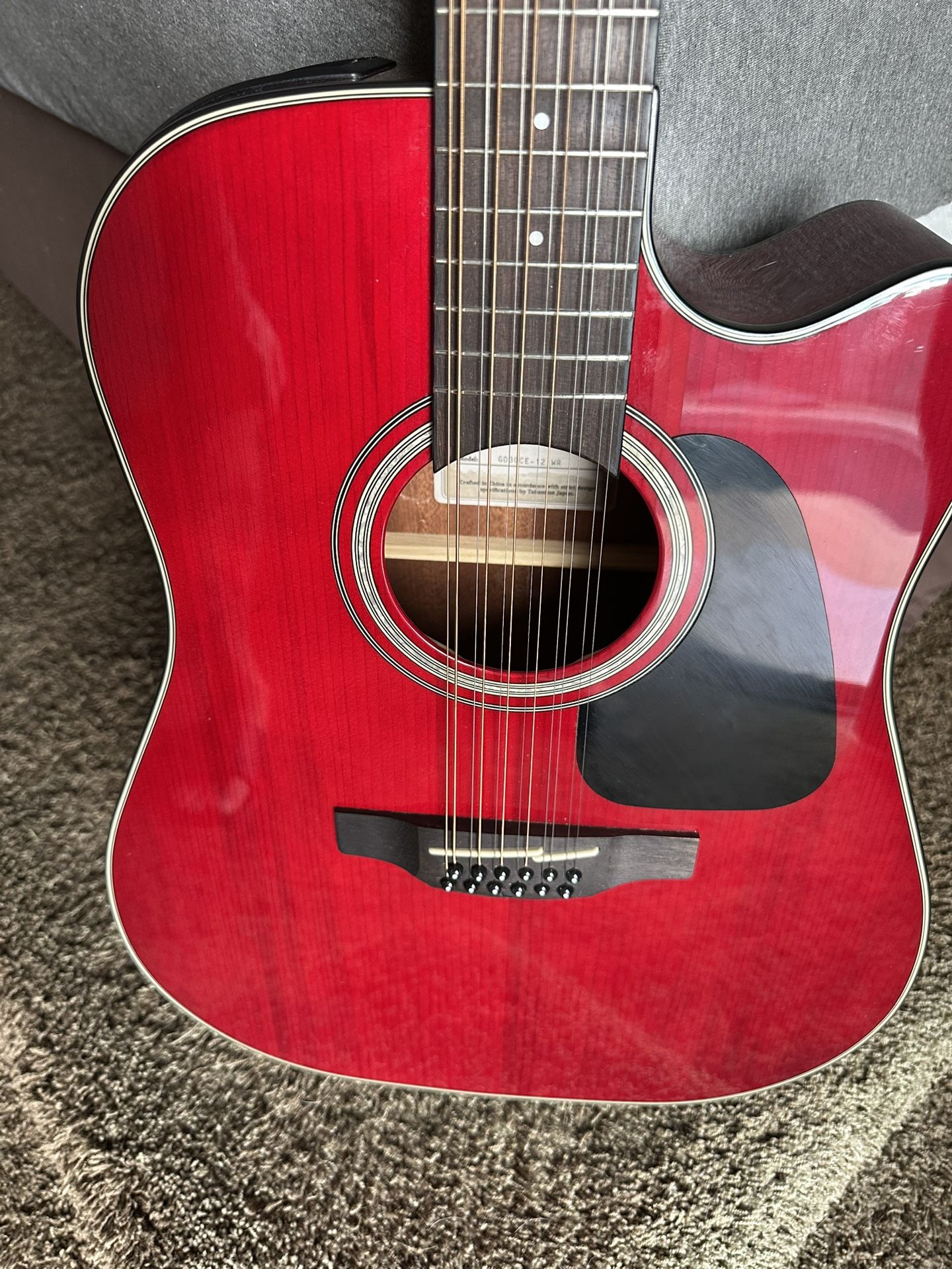 Takamine GD30 CE12 Wine Red 12 String 