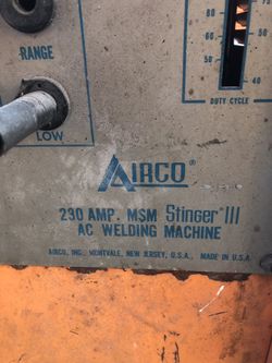 Welder old school stick welder