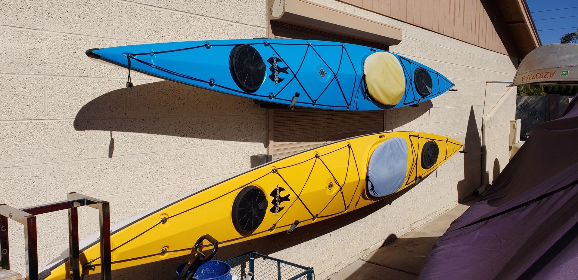 Eddyline, Night Hawk, Carbonlite 2000, 17.5’ & 16’ Sea Kayaks
